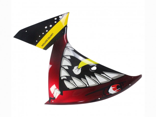 Yamaha YZF 1000 R1 Motorrad Verkleidung 2009-2011 - Rot Gelb Schwarz Hai 46