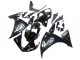 Yamaha YZF 1000 R1 Motorrad Verkleidung 2009-2011 - Glanzendes Schwarz Weiss Aufkleber