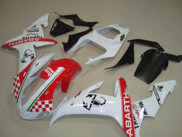 Yamaha YZF R1 Motorrad Verkleidung 2002-2003 - Weiss Rot Grun Abarth Motul Michelin
