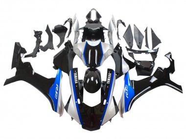 Yamaha YZF 1000 R1 Motorrad Verkleidung 2015-2019 - Silber Blau Glanzendes Schwarz