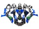 Yamaha YZF 1000 R1 Motorrad Verkleidung 2020-2025 - Blau Schwarz Grun Schwarz ENEOS Monster