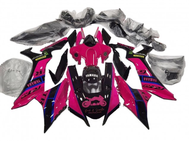 Yamaha YZF 1000 R1 Motorrad Verkleidung 2020-2025 - Rosa Schwarz Blau