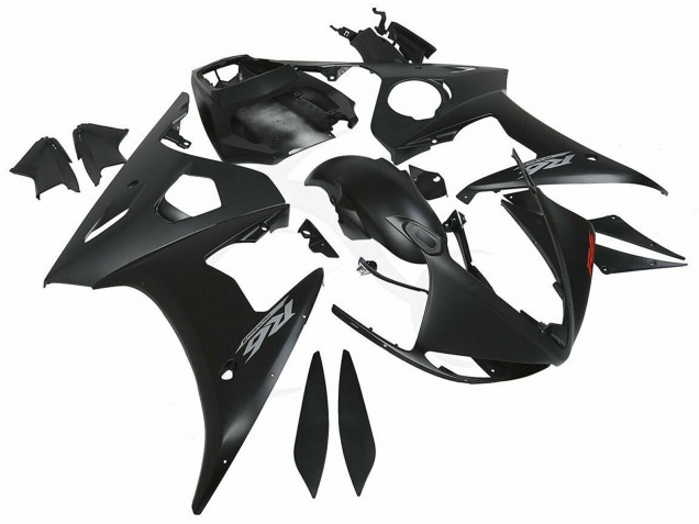 Yamaha YZF R6 Motorrad Verkleidung 2003-2004 - Matt Schwarz