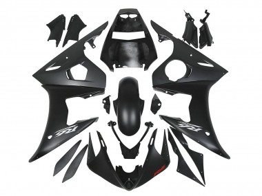 Yamaha YZF R6 Motorrad Verkleidung 2003-2004 - Matt Schwarz