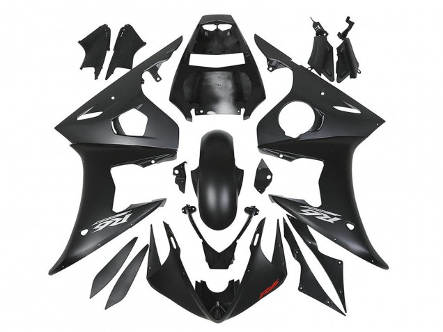 Yamaha YZF R6 Motorrad Verkleidung 2003-2004 - Matt Schwarz