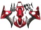 Yamaha YZF R6S Motorrad Verkleidung Kit 2006-2009 - Rot Matt Schwarz