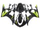 Yamaha YZF R6S Motorrad Verkleidung 2006-2009 - Glanzendes Schwarz Neon Gelb