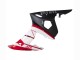 Yamaha YZF R6S Motorrad Verkleidung 2006-2009 - Rot Weiss Matt Schwarz