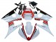 Yamaha YZF R6 Motorrad Verkleidung 2003-2004 - Weiss Rot Glanzendes Schwarz