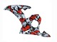 Yamaha YZF R6 Motorrad Verkleidung 2003-2004 - Schwarz Rot Grau Camouflage