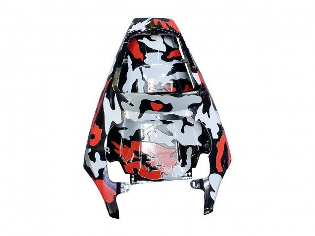 Yamaha YZF R6 Motorrad Verkleidung 2003-2004 - Schwarz Rot Grau Camouflage