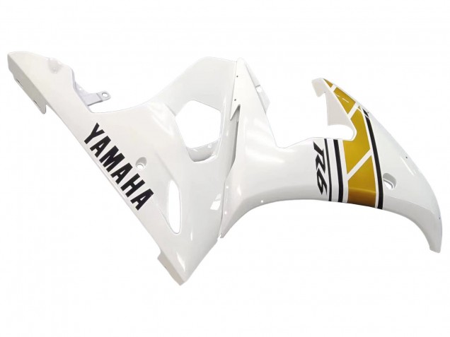 Yamaha YZF 600 R6 Motorrad Verkleidung 2005 - Weiss Gold Schwarz