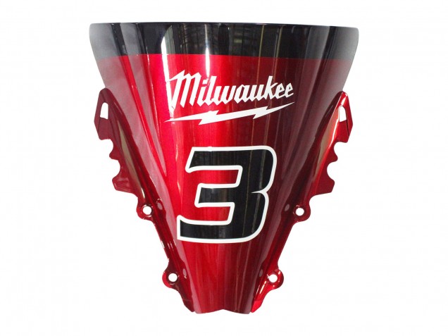 Yamaha YZF 600 R6 Motorrad Verkleidung 2006-2007 - Weiss Rot Schwarz Grun Monster Milwaukee