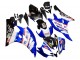 Yamaha YZF 600 R6 Motorrad Verkleidung 2006-2007 - Weiss Blau Schwarz Fimer Volvo Yamalube Sterilgarda