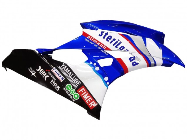 Yamaha YZF 600 R6 Motorrad Verkleidung 2006-2007 - Weiss Blau Schwarz Fimer Volvo Yamalube Sterilgarda
