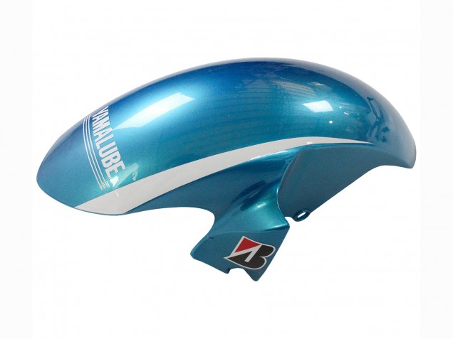 Yamaha YZF 600 R6 Motorrad Verkleidung 2006-2007 - Weiss Blau Schwarz Semakin Didepan ENEOS