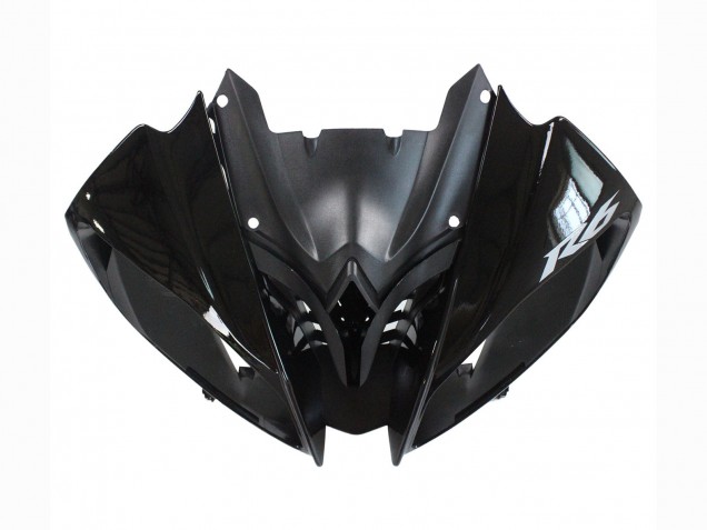 Yamaha YZF 600 R6 Motorrad Verkleidung 2008-2016 - Glanzendes Schwarz Matt Schwarz