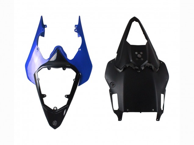 Yamaha YZF 600 R6 Motorrad Verkleidung 2008-2016 - Weiss Blau Glanzendes Schwarz