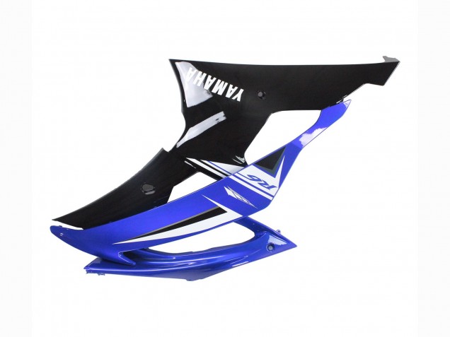Yamaha YZF 600 R6 Motorrad Verkleidung 2008-2016 - Weiss Blau Glanzendes Schwarz