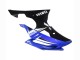 Yamaha YZF 600 R6 Motorrad Verkleidung 2008-2016 - Weiss Blau Glanzendes Schwarz