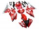Yamaha YZF 600 R6 Motorrad Verkleidung 2008-2016 - Weiss Rot Schwarz Fiat Acer