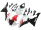 Yamaha YZF 600 R6 Motorrad Verkleidung 2008-2016 - Weiss Rot Glanzendes Schwarz
