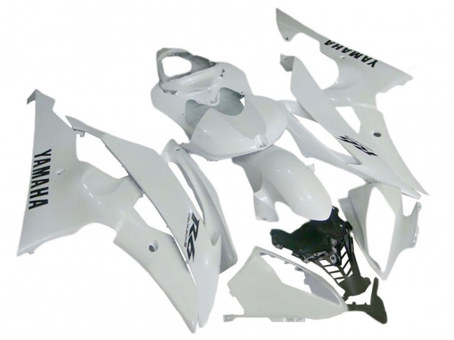 Yamaha YZF 600 R6 Motorrad Verkleidung 2008-2016 - Glanzendes Weiss
