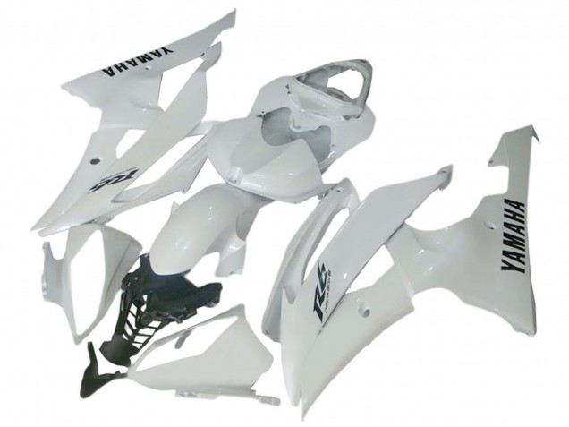 Yamaha YZF 600 R6 Motorrad Verkleidung 2008-2016 - Glanzendes Weiss