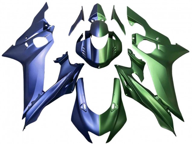 Yamaha YZF 600 R6 Motorrad Verkleidung 2017-2023 - Blau Grun