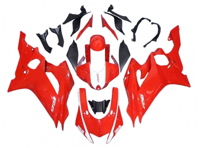 Yamaha YZF 600 R6 Motorrad Verkleidung 2017-2023 - Rot Weiss