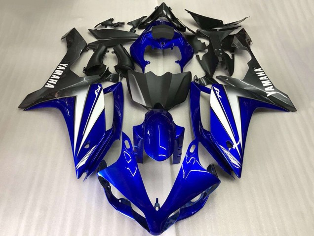 Yamaha YZF R1 Motorrad Verkleidung 2007-2008 - Blau Weiss Matt Schwarz