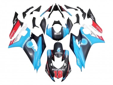 Yamaha YZF 600 R6 Motorrad Verkleidung 2017-2023 - Weiss Blau Rot Schwarz Petronas 18