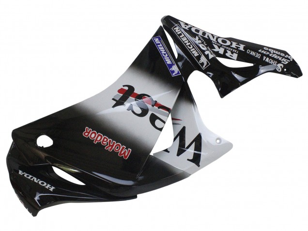 Honda CBR250RR Motorrad Verkleidung 2011-2015 - Glanzendes Schwarz Weiss West Rot HRC 62