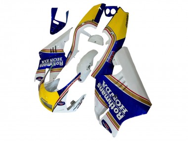 Honda NSR250 Motorrad Verkleidung 1994-1996 - Weiss Blau Gelb Gold Rothmans