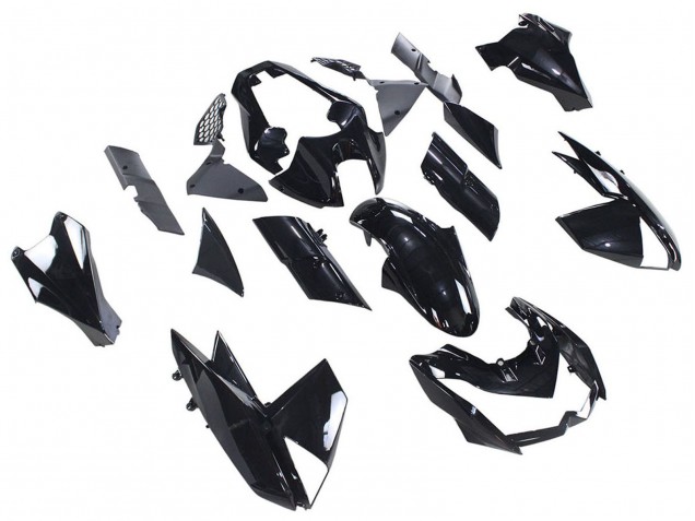 Kawasaki Z1000 Motorrad Verkleidung 2010-2013 - Glanzendes Schwarz