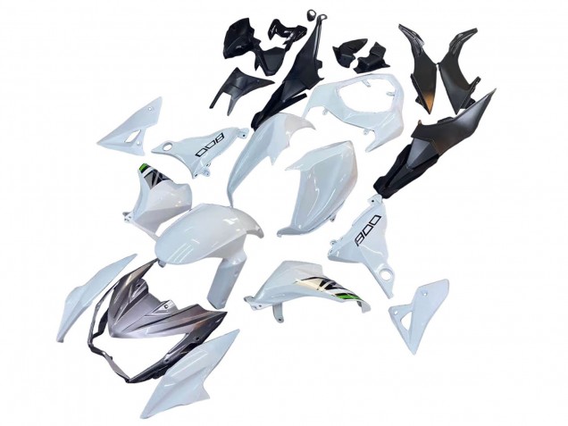 Kawasaki Z800 Motorrad Verkleidung 2013-2018 - Weiss Grun Silber Schwarz