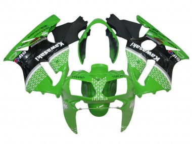 Kawasaki ZX12R Motorrad Verkleidung 2002-2006 - Grun Schwarz Weiss