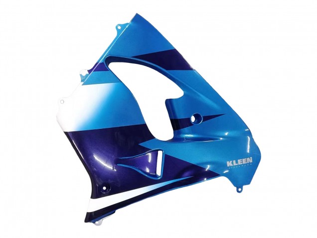 Kawasaki ZX9R Motorrad Verkleidung 2000-2001 - Blau Schwarz
