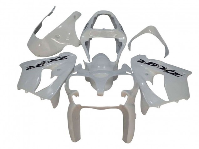Kawasaki ZX9R Motorrad Verkleidung 2002-2003 - Weiss Schwarz Aufkleber