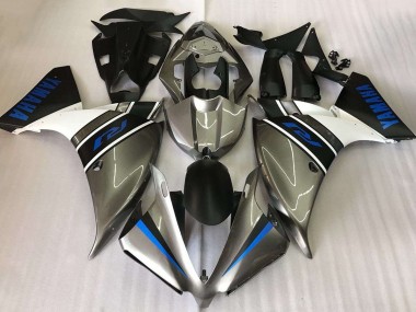 Yamaha YZF R1 Motorrad Verkleidung 2009-2011 - Silber Weiss Blau