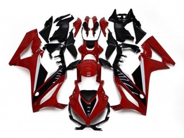Honda CBR650R Motorrad Verkleidung 2021-2023 - Kastanienbraun Rot Glanzendes Schwarz
