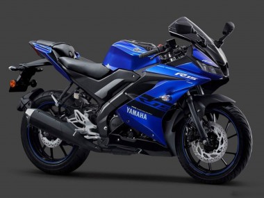 Yamaha YZF R15 Motorrad Verkleidung 2018-2024 - Blau Schwarz Weiss