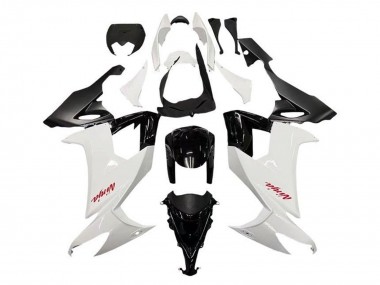 Kawasaki ZX10R Motorrad Verkleidung 2008-2010 - Weiss Schwarz Rot Aufkleber