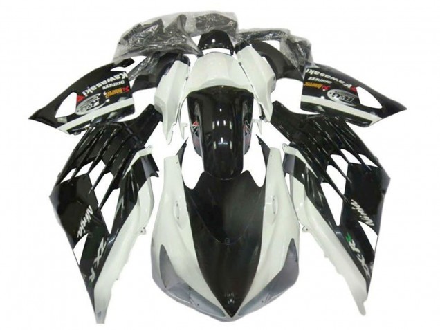 Kawasaki ZX14R ZZR1400 Motorrad Verkleidung 2012-2024 - Weiss Schwarz