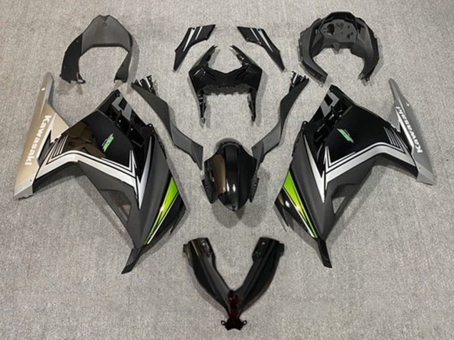 Kawasaki EX300 Motorrad Verkleidung 2013-2024 - Glanzendes Schwarz Matt Schwarz Silber Grun