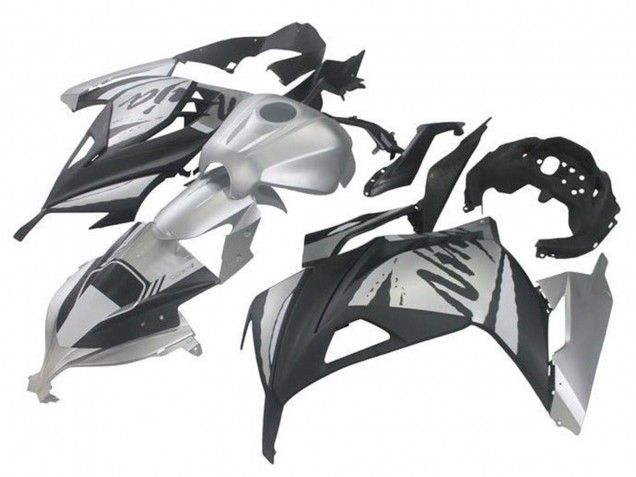 Kawasaki EX300 Motorrad Verkleidung 2013-2024 - Silber Schwarz