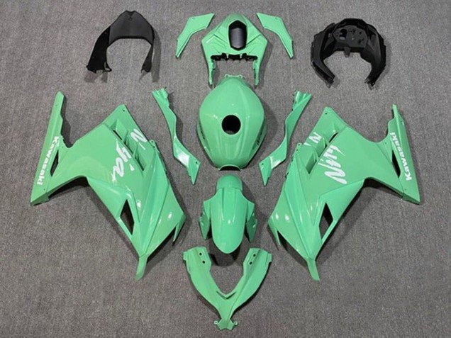 Kawasaki EX300 Motorrad Verkleidung 2013-2024 - Hellgrun Weiss