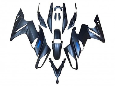 Kawasaki Ninja 650 EX650 Motorrad Verkleidung 2009-2011 - Matt Schwarz Blau