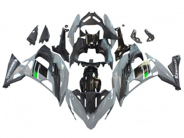 Kawasaki Ninja 650 EX650 Motorrad Verkleidung 2017-2019 - Grau Schwarz Grun