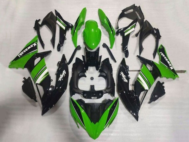 Kawasaki Ninja 650 EX650 Motorrad Verkleidung 2017-2019 - Grun Schwarz Weiss